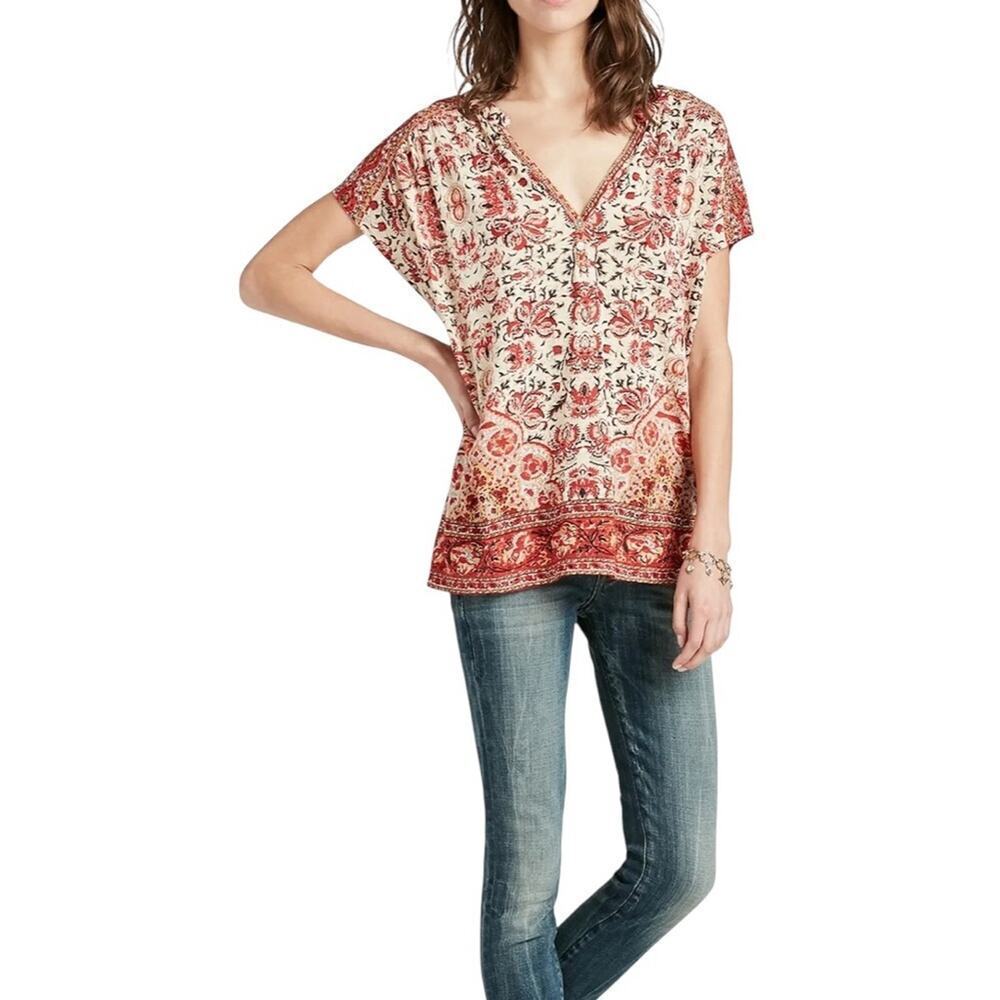 Madewell Multicolor Boho Peasant Festival Top, Relaxed, Summer, Weekend, M - Picture 2 of 8